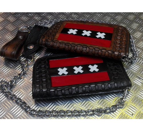 TC-Choppers Handmade Biker Wallet with Chain Fits: > all Bikers