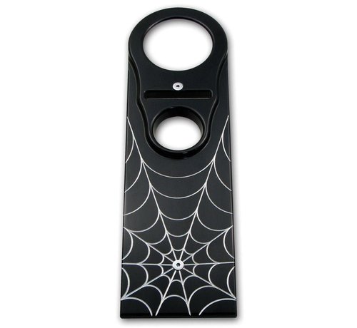 Pro-One Panneau de tableau de bord de réservoir d'essence Spider Web Black Road King Black