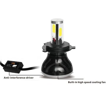 TC-Choppers phare LED ampoule H4 haute puissance Convient à : > toutes les ampoules de remplacement H4