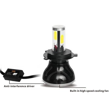 TC-Choppers faro LED H4 bombilla de alta potencia Se adapta a:> todas las bombillas de repuesto H4