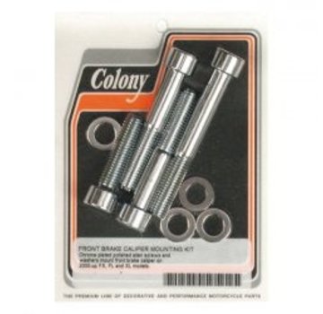 Colony caliper brake and pad mount kit front and rear