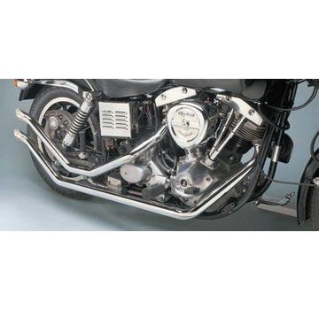 Santee exhaust upswept fishtails  Fits: > 71-84 FX Shovel