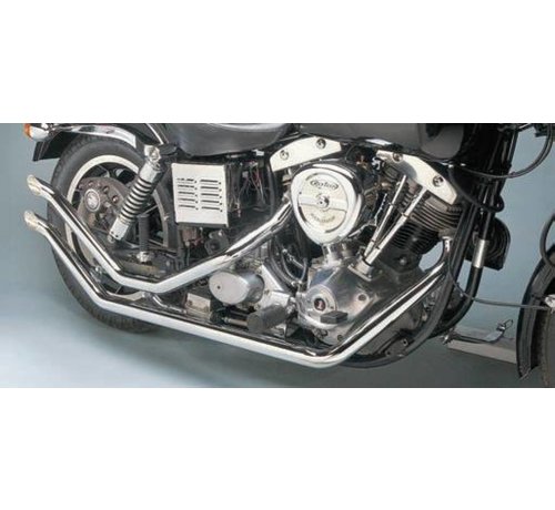 Santee exhaust upswept fishtails Fits: > 71-84 FX Shovel