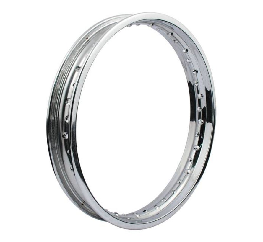 wheel Rim 80 Spoke Custom Style 21 Inch - Chrome Fits: > Bigtwin and Sportster 1957-UP