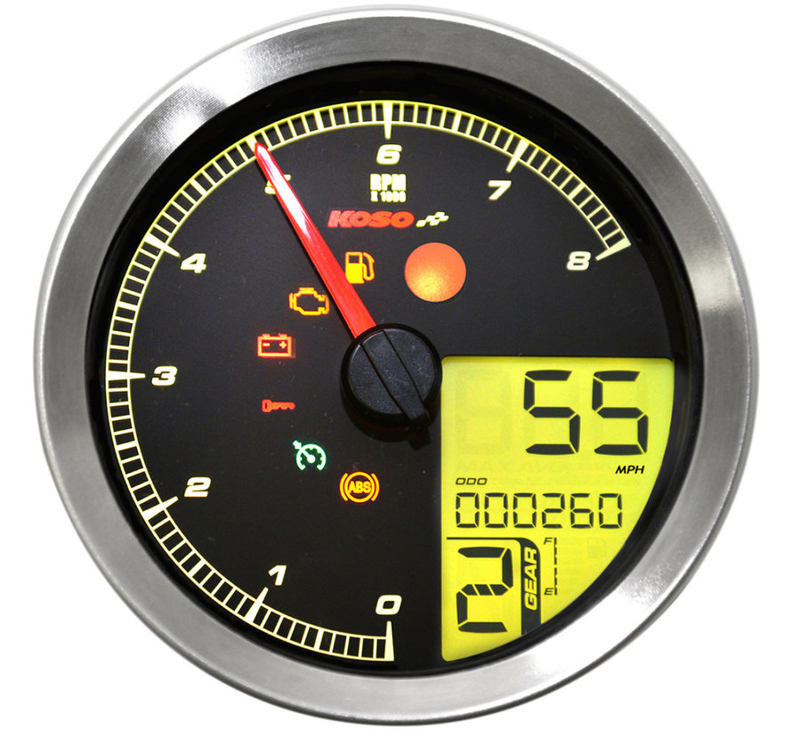 Speedometer/Tachometer fits 11‑19 Softail 12‑17 Dyna 14‑19 XL Sportster