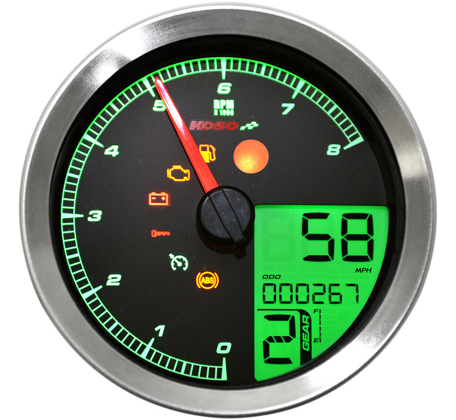 Speedometer/Tachometer fits 11‑19 Softail 12‑17 Dyna 14‑19 XL Sportster