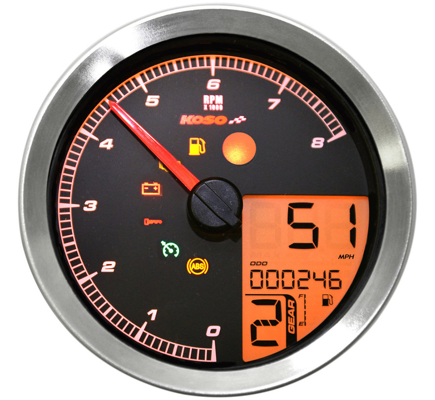 Speedometer/Tachometer fits 11‑19 Softail 12‑17 Dyna 14‑19 XL Sportster