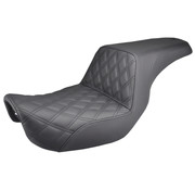 Saddlemen Step Up 2-Up Seat Front LS Stitch Convient à: > Dyna 2006-2017