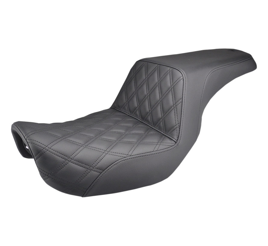 Step Up 2-Up Seat Front LS Stitch Convient à: > Dyna 2006-2017