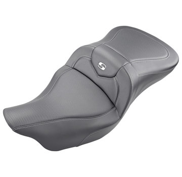 Saddlemen Extended Reach Road Sofa CF Asiento con o sin respaldo para el conductor Se adapta a:> 08‐22 Touring