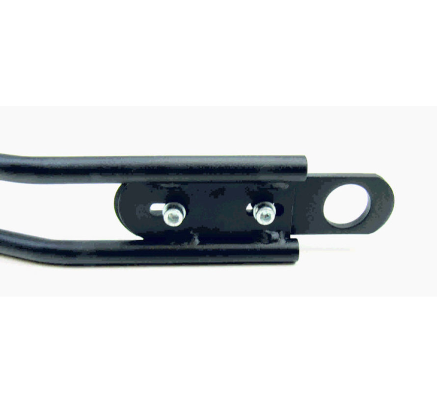 license plate holder axle mount - black Fits: > universal