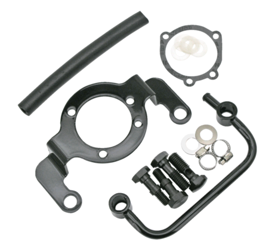 aircleaner support bracket black or chrome Fits: > Big Twin 1993-2017