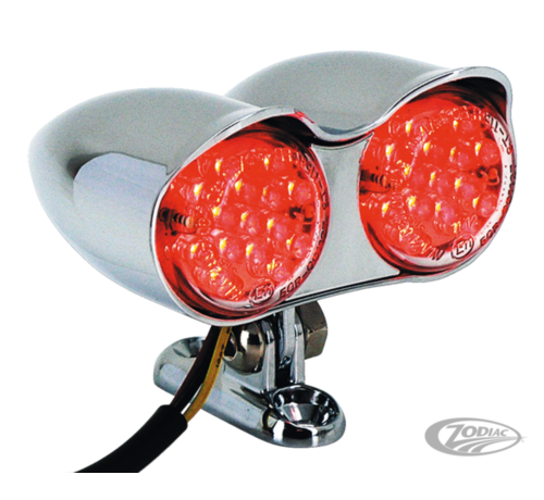 TC-Choppers achterlicht LED dubbel hi-glide kogelvormig achterlicht