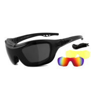 Helly Lunettes de soleil Biker Bandit 2 - Smoke Laser Red xenolit Convient à:> tous les motards