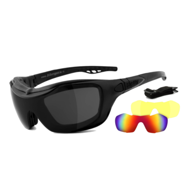 Helly Biker sunglasses bandit 2 - smoke laser red xenolit  Fits: > all Bikers