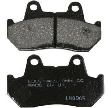 EBC Brakes Pastillas de freno orgánicas de base "FA69" traseras