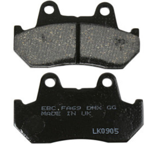 EBC Brakes Pastillas de freno orgánicas de base "FA69" traseras