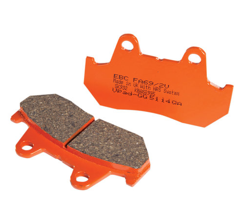 EBC Brakes Semi sintered Base "FA69/2" Brake Pads front