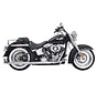 Echte duals 30 "lange 2-1 / 4" Fishtail-dempers (GEEN schot) 07-17 Softails