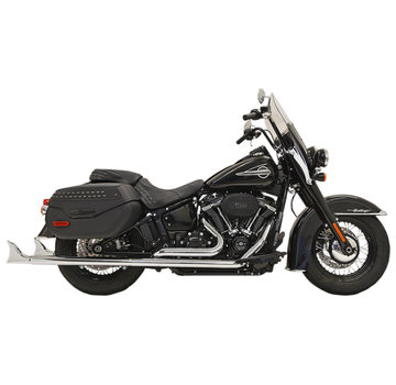 Bassani True duals 33" long 2-1/4" Fishtail mufflers black or chrome 2018-up