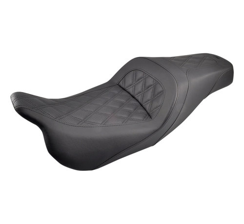 Saddlemen Slanke RP 2-up zadelrooster gestikt Past op:> 08-22 Touring