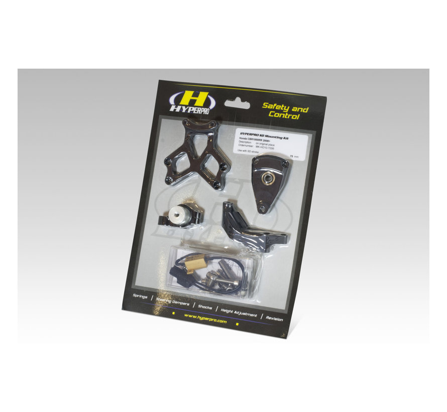 Steering damper mounting kit