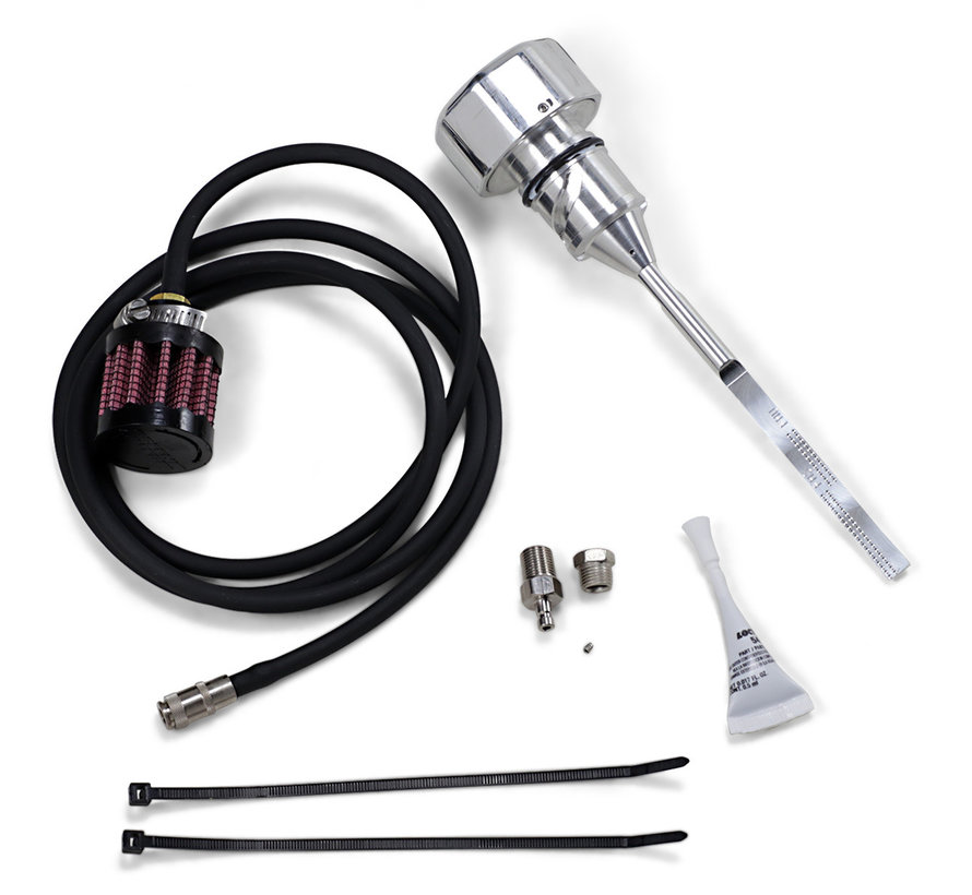 Vented Dipstick ST18+ polished or black Taco Motos Amsterdam