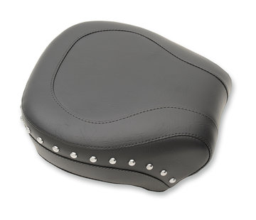 Mustang Pillion Pad  Wide Touring Studded Rear Seat - Harley-Davidson Softail Standard Rear Tire Fits: > 00‑05 FXST, 00‑06 FLST/C/N