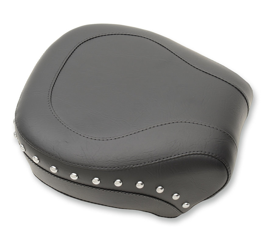 Pillion Pad Wide Touring Studded Rear Seat - Harley-Davidson Softail Standard Rear Tire Fits: > 00‑05 FXST 00‑06 FLST/C/N