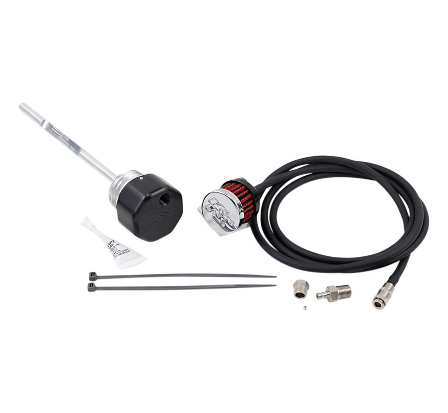 Vented Dipstick 17+FLH polished or black Taco Motos Amsterdam