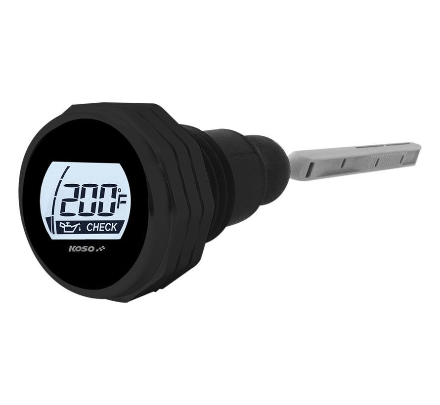 Oil temp gauge lcd - Oil Dipstick black 07-16 FLH/T