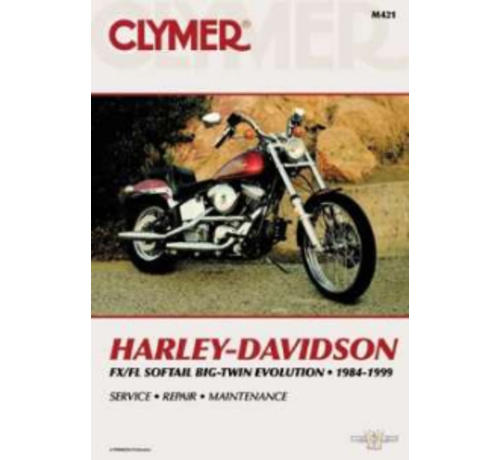 Clymer Harley Davidson boekt Clymer service manual - Softail Series 84-99 reparatiehandleidingen