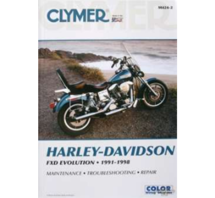 Manuel de service Clymer pour Harley Davidson - Manuel de réparation Dyna Series 91-98