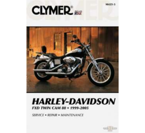 Clymer Harley Davidson boekt Clymer service manual - Dyna Series 99-05 reparatiehandleidingen