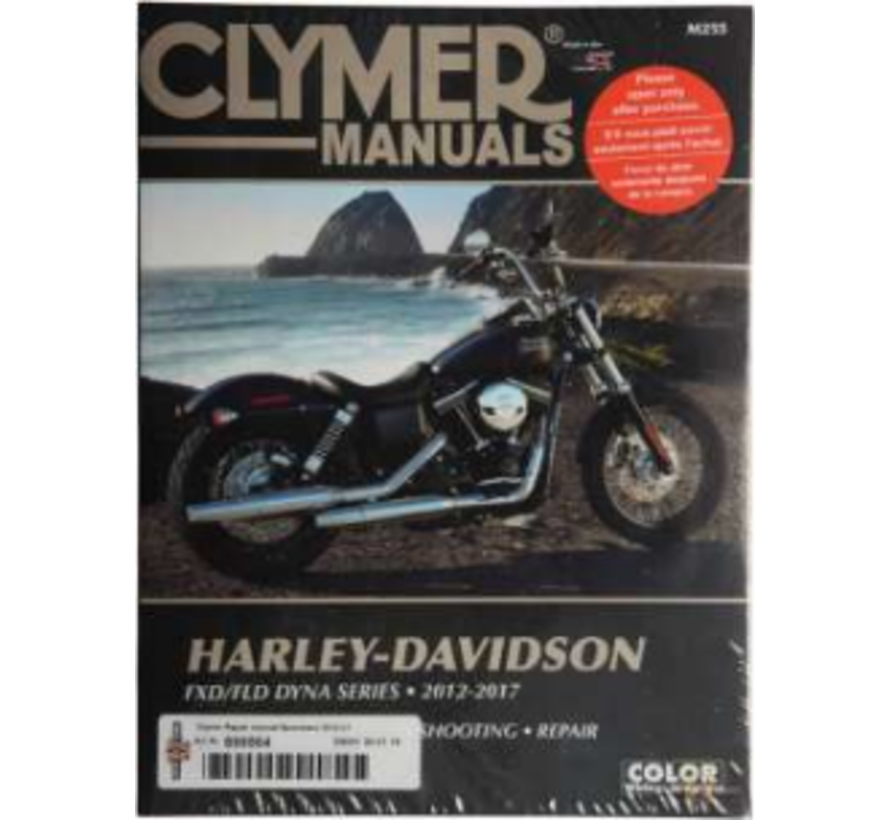 Harley Davidson boekt Clymer service manual - Dyna Series 12-17 reparatiehandleidingen