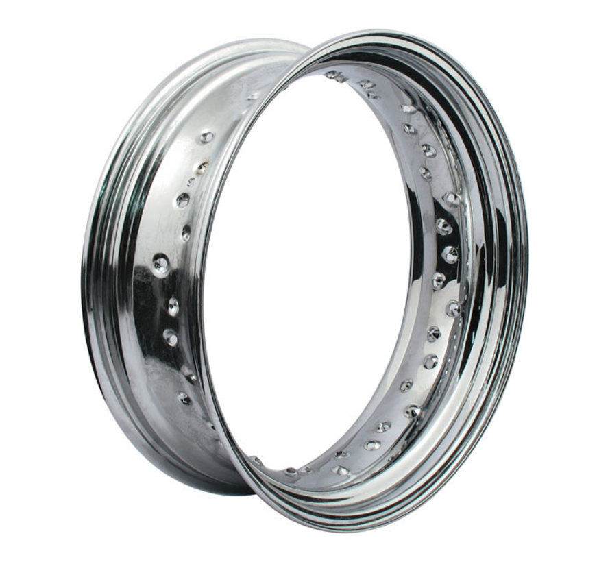 40 Spaaks dropcenter velg - 5 X 16 Inch - Zwart of Chroom