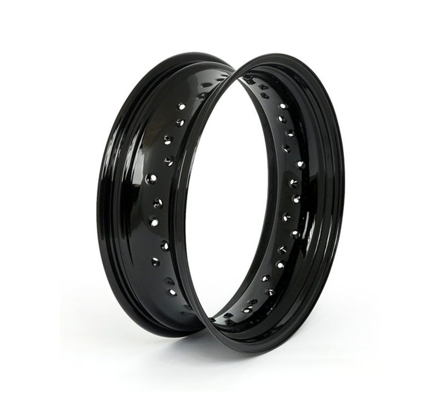 40 Spaaks dropcenter velg - 5 X 16 Inch - Zwart of Chroom