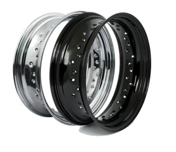 TC-Choppers 40 Spaaks dropcenter velg - 5 X 16 Inch - Zwart of Chroom