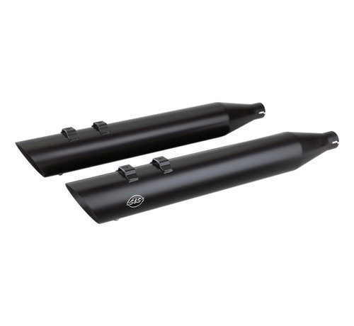 S&S Slash Cut Slip-On Mufflers 17-20 FLHT/​FLHTK/​FLHR/​FLHX/​FLTRX/​FLTRU/​FLTRK