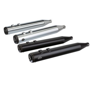 S&S Power Tune Grand National Muffler 4 inch Black or Chrome - Fits:> 17-20 FLHT/​FLHTK/​FLHR/​FLHX/​FLTRX/​FLTRU/​FLTRK