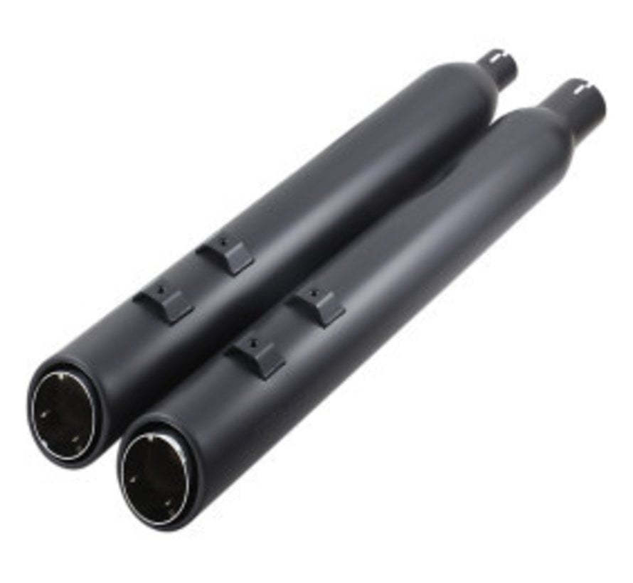 909 Uppercut Slip-On Mufflers Chrome or Black - Fits:> 95-16 FLHT/​FLHR/​FLHX/​FLTR