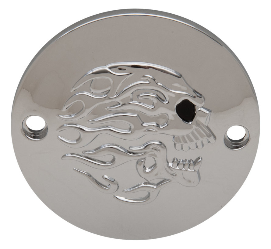 Flaming Skull Point Cover Passend für:> XL 2004-UP