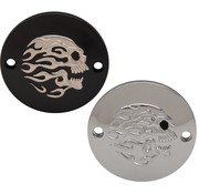 Drag Specialities Flaming skull Point Cover Fits:> XL 2004-UP