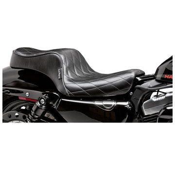 Le Pera zadel Cherokee 2-up diamond black: past op de Sportster XL 2004-2022