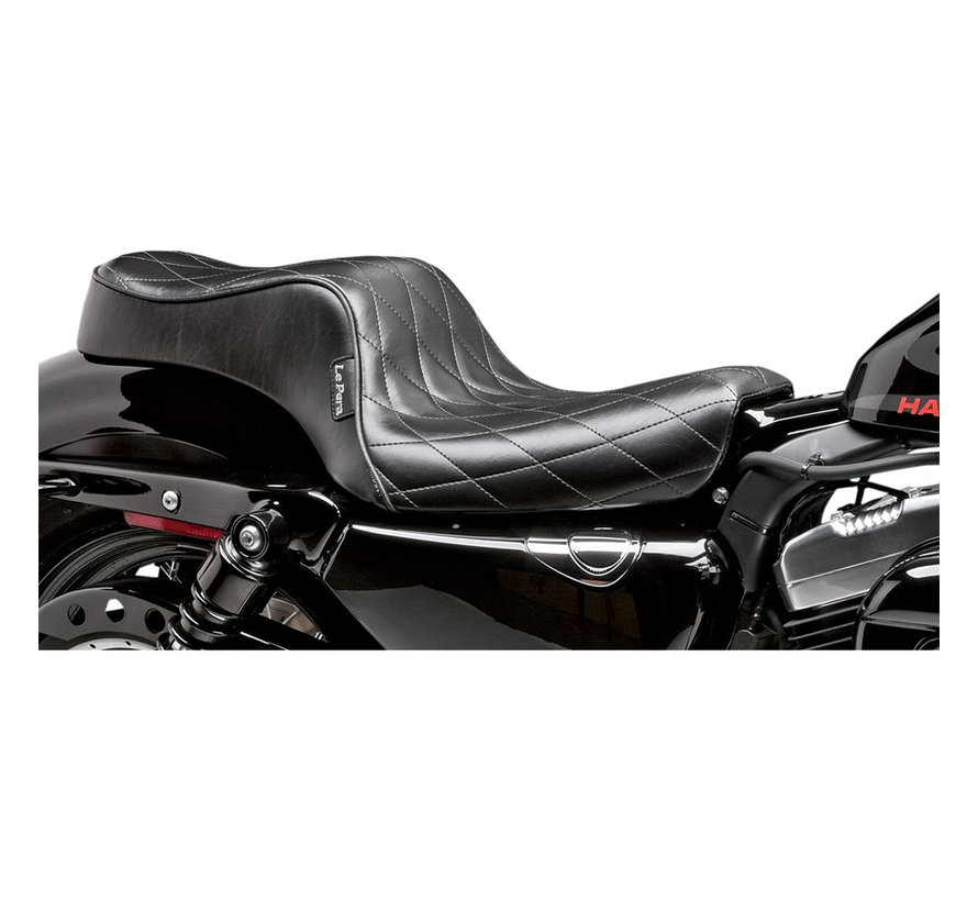 zadel Cherokee 2-up diamond black: past op de Sportster XL 2004-2022