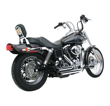 Vance & Hines Auspuff Shortshots versetzt verchromt : 91-05 Dyna