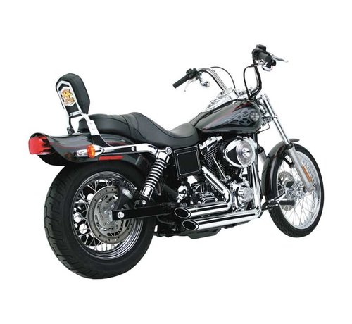 Vance & Hines Auspuff Shortshots versetzt verchromt : 91-05 Dyna