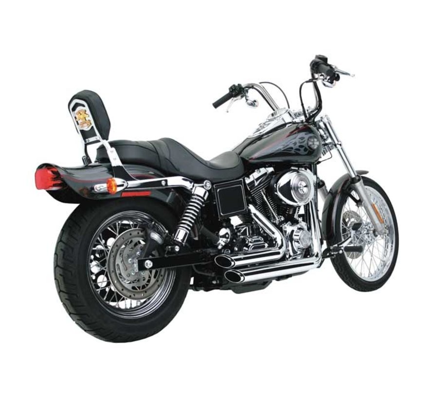 exhaust shortshots staggered chrome : 91-05 Dyna