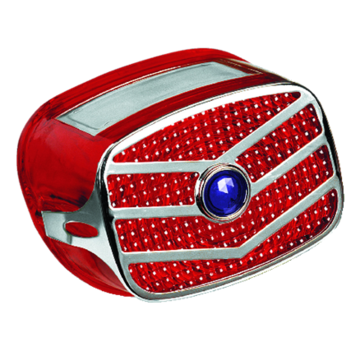 TC-Choppers Taillight lens and grill kit with blue dot fits all models from 1973 thru 1999