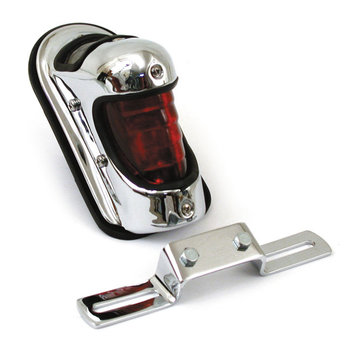 MCS taillight beehive chrome Fits: > 39-46 H-D